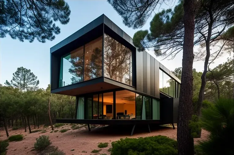 Lujosos espacios abiertos en esta Casa de estilo contemporáneo rodeada de naturaleza