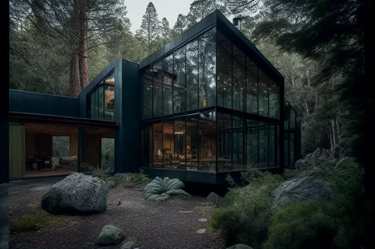 Escape a la naturaleza en una villa de estilo industrial en Pucón, Chile