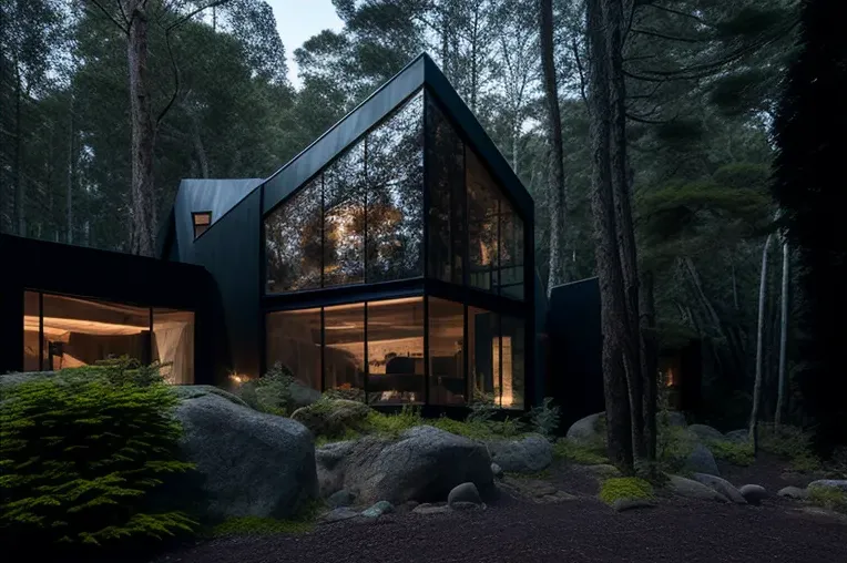 La elegancia industrial en medio de la naturaleza: Villa en Pucón, Chile