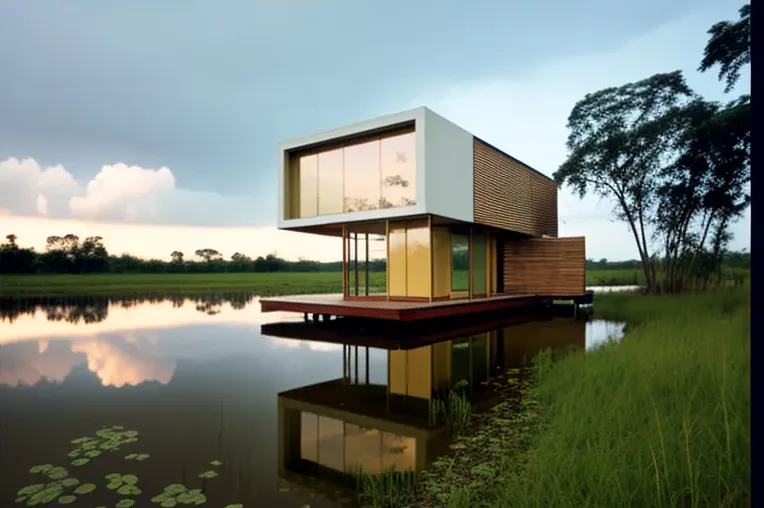 Vivir en estilo minimalista con vistas al parque natural en Iquitos, Perú