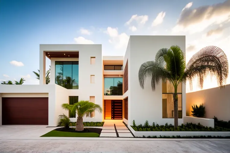 Villa contemporánea en área privada y residencial con piscina privada en Cancun