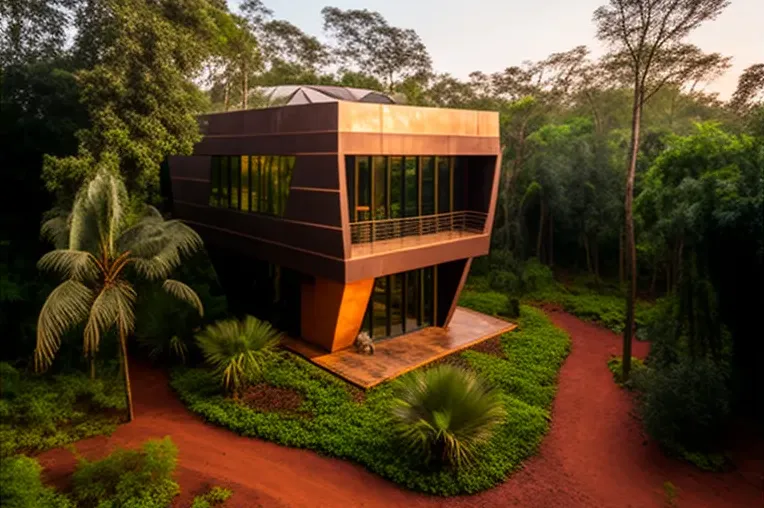 La vanguardia en medio de la naturaleza: Villa high-tech en el bosque