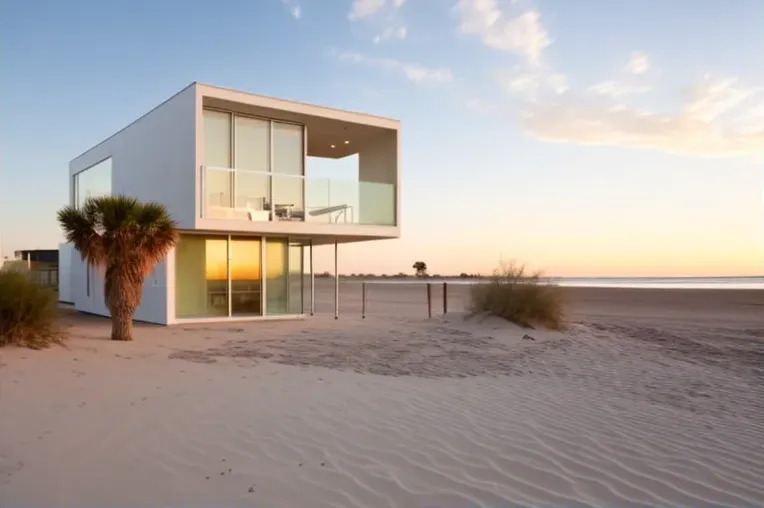 Oasis de diseño en la playa: Casa de lujo con jacuzzi rodeado de vapor y terrazas con vistas panorámicas en Sevilla