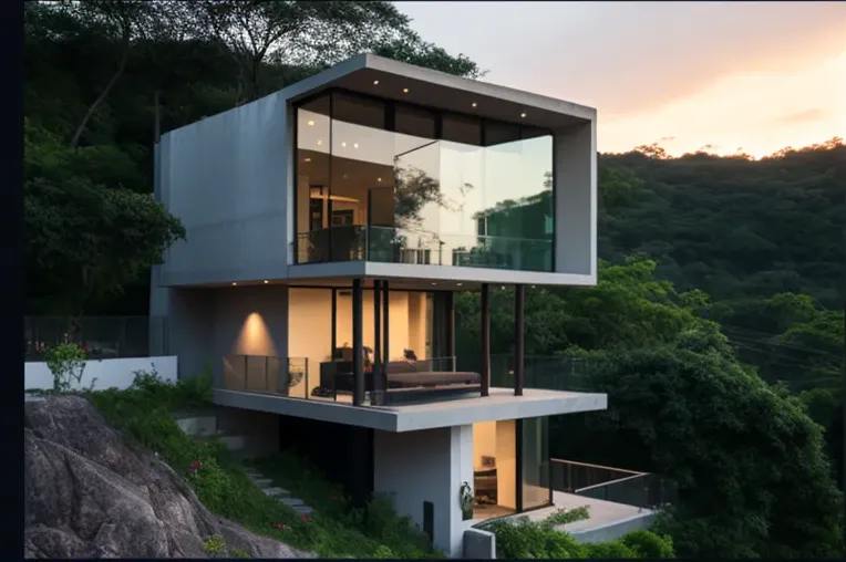 Espacio verde privado en la cima de Acapulco