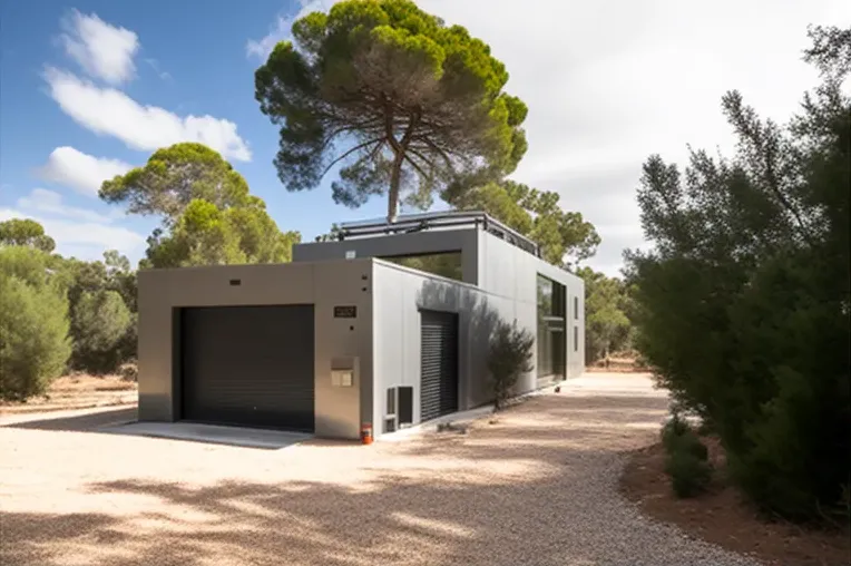 Casa de lujo con estilo industrial en un parque natural: Descubre la arquitectura en Ibiza