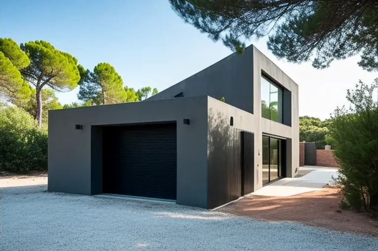 Retiro privado en un entorno natural: Casa con garaje privado y fachada de piedra natural en Ibiza