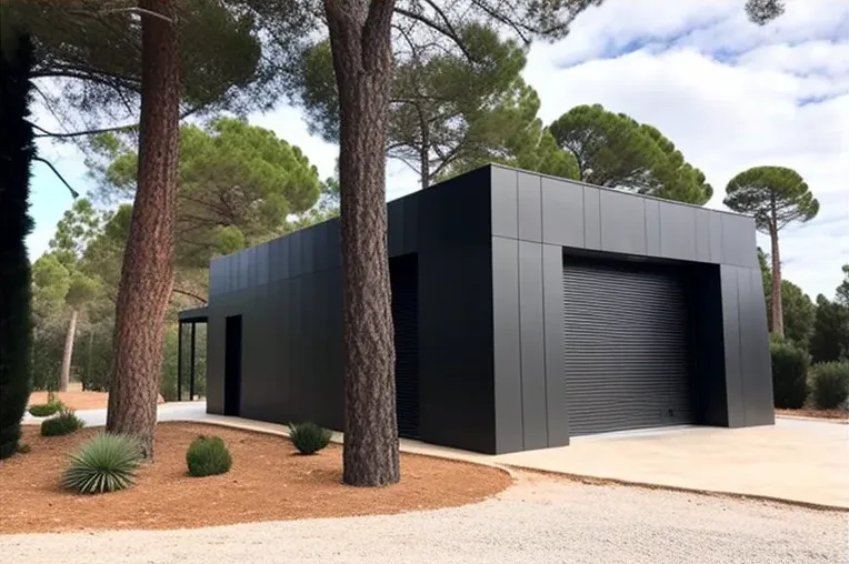 Escape moderno en medio de la naturaleza: Casa de fibra de carbono y acero inoxidable en Ibiza