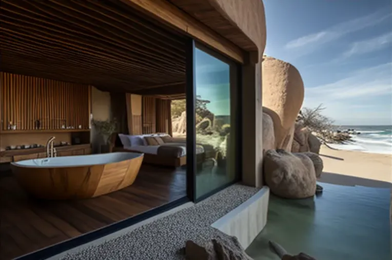 La Casa de lujo con Jacuzzi rodeado de vapor en Los Cabos, México