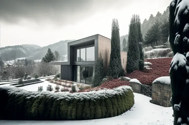 Villa de ensueño con vistas a las montañas nevadas en Bilbao