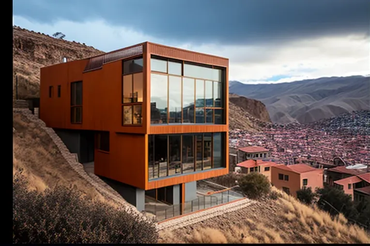 Refugio de montaña: Casa de diseño con jardines y vistas panorámicas en La Paz, Bolivia