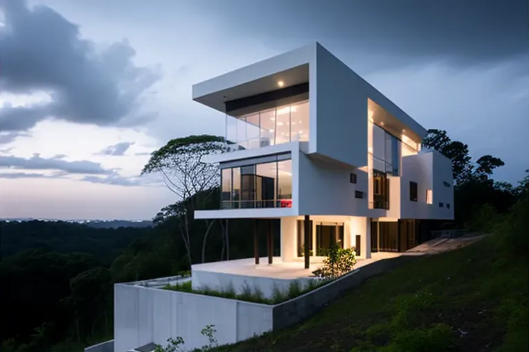 Oportunidad única: Casa de arquitectura minimalista con jacuzzi rodeado de vapor