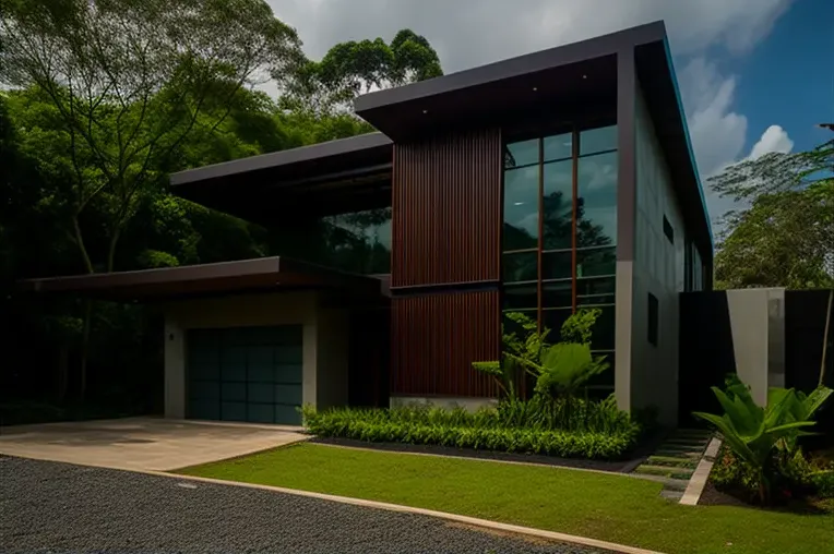 Vista impresionante desde una Casa de estilo contemporáneo en Panama City