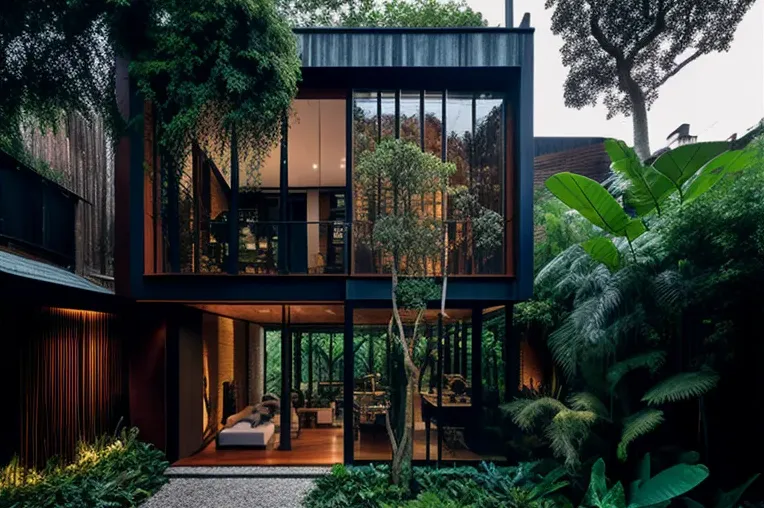 Vive en estilo contemporáneo en esta impresionante villa de arquitectura industrial en Río de Janeiro