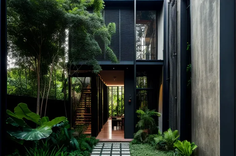 Disfruta de una experiencia única en esta villa con jardines privados y arquitectura industrial en Río de Janeiro