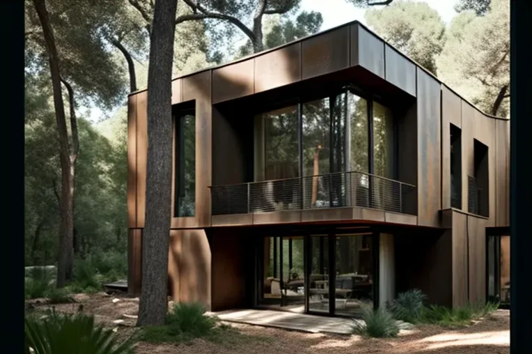 Retiro de lujo en la naturaleza en esta casa moderna con entrada privada y cascada en Girona