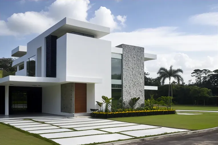 Disfruta de la sofisticación y elegancia en esta casa de marmol blanco y pizarra en Panama City