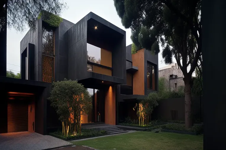 Casa minimalista con vistas impresionantes en México