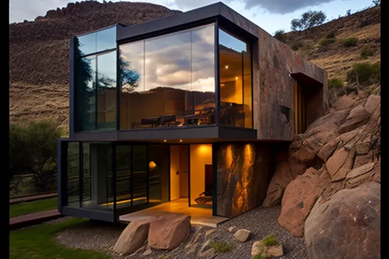 Espectaculares vistas de la naturaleza en esta Casa de Arquitectura moderna