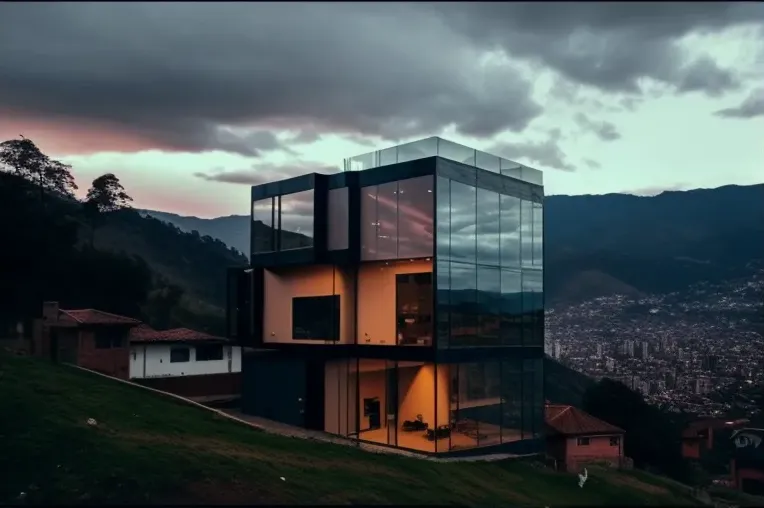 El lujo en la cima: Casa high-tech con vistas panorámicas en Bogotá, Colombia