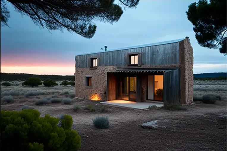 Un hogar de lujo en las montañas: casa de estilo industrial con piscina al aire libre