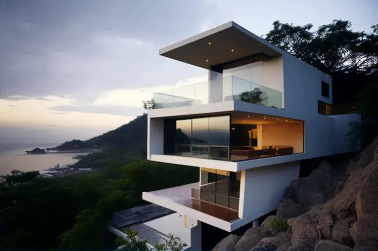 Casa minimalista con vistas panorámicas en Puerto Vallarta