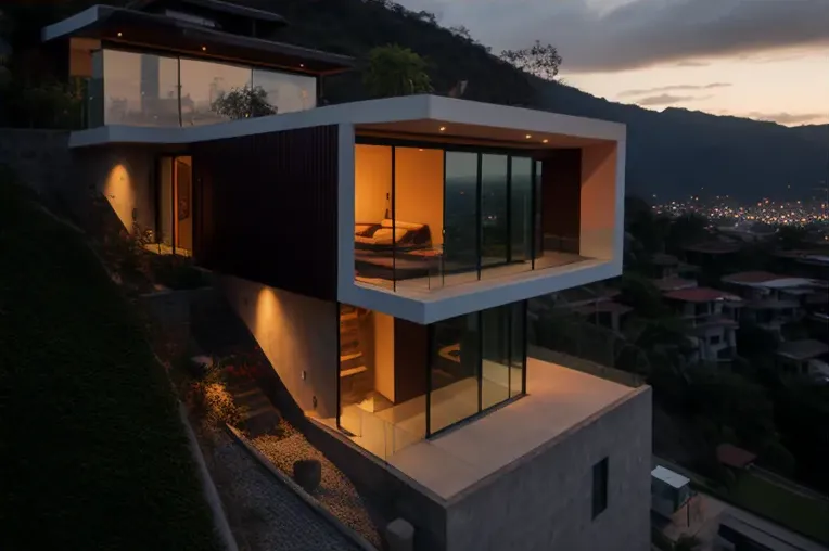 Lujosa casa minimalista con iluminación natural en México