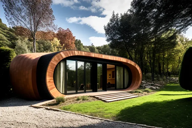 Retiro de lujo en un parque natural: Casa de ladrillo, hormigón y madera en San Sebastián