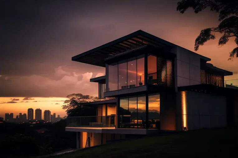 Vive en estilo moderno y elegante con vistas impresionantes en esta casa de arquitectura vanguardista en Panama City