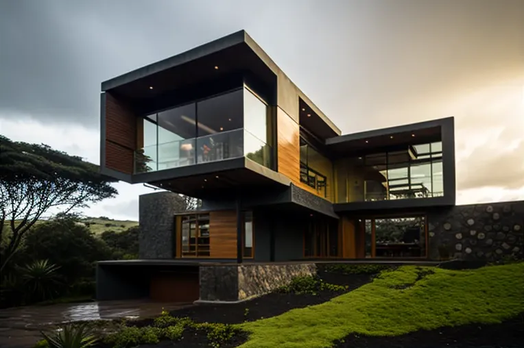 La Oasis contemporánea con vistas panorámicas en Galápagos