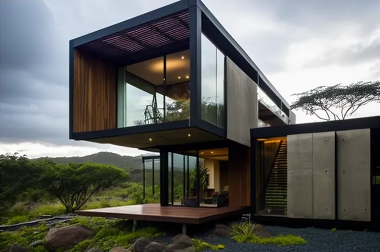 La Casa moderna con terrazas en el Parque Nacional Galápagos