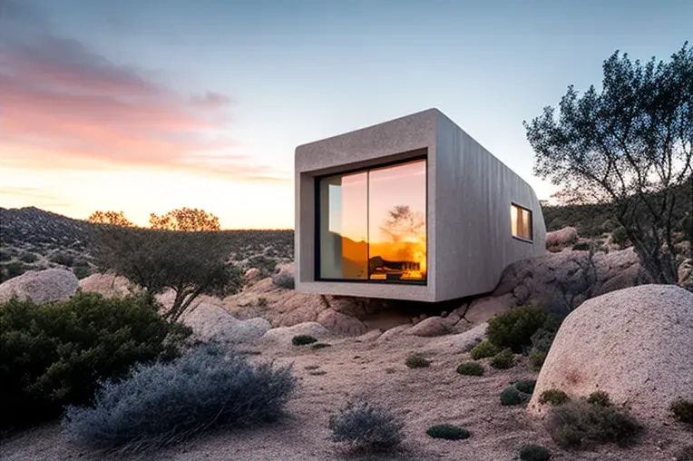 Villa ecológica con impresionante vista del atardecer