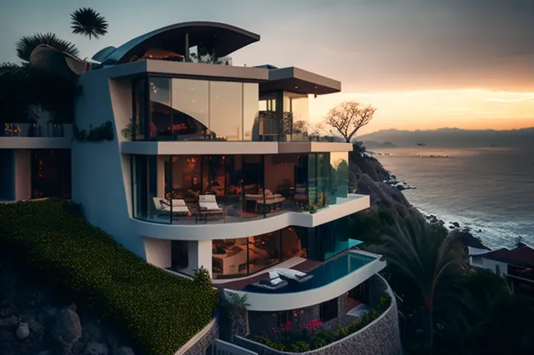 La vida moderna y la naturaleza se combinan en esta villa high-tech en Puerto Vallarta