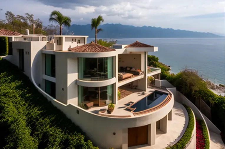 Disfruta de las vistas impresionantes y el estilo contemporáneo en esta villa high-tech en Puerto Vallarta