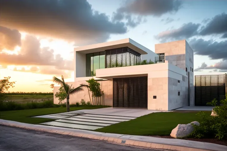 Disfruta de las impresionantes vistas panorámicas en esta Casa contemporánea con garaje privado en Cancun