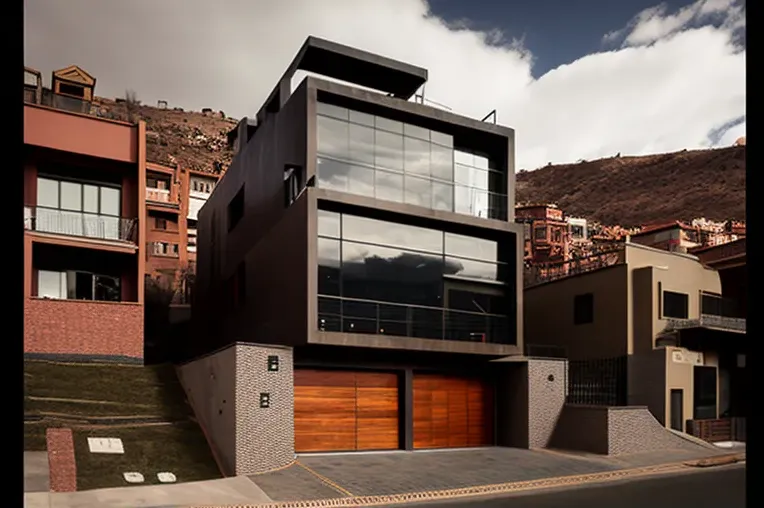 La Casa Elíptica de Acero en una Zona Residencial Privada de La Paz