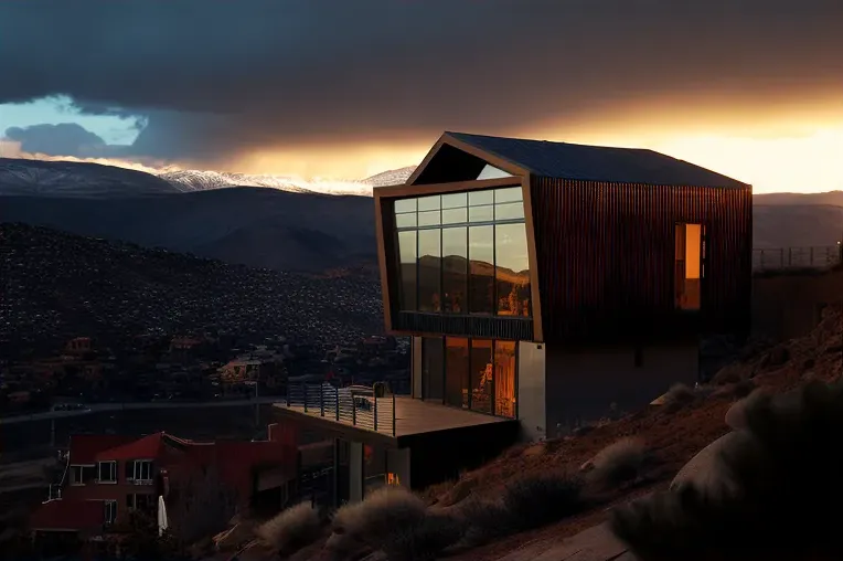 Escape a la naturaleza y el lujo en esta villa sostenible con piscina y vistas de las montañas nevadas