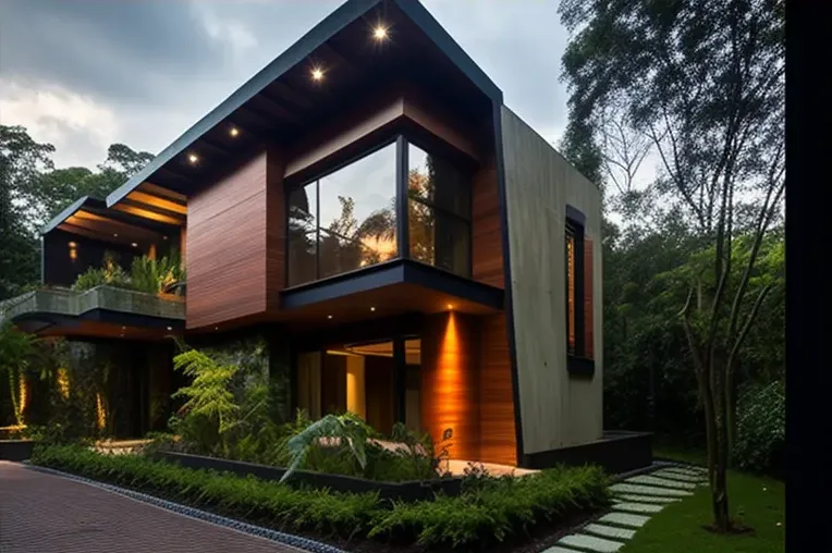 La Villa de ensueño con sistema de iluminación exterior en Medellín