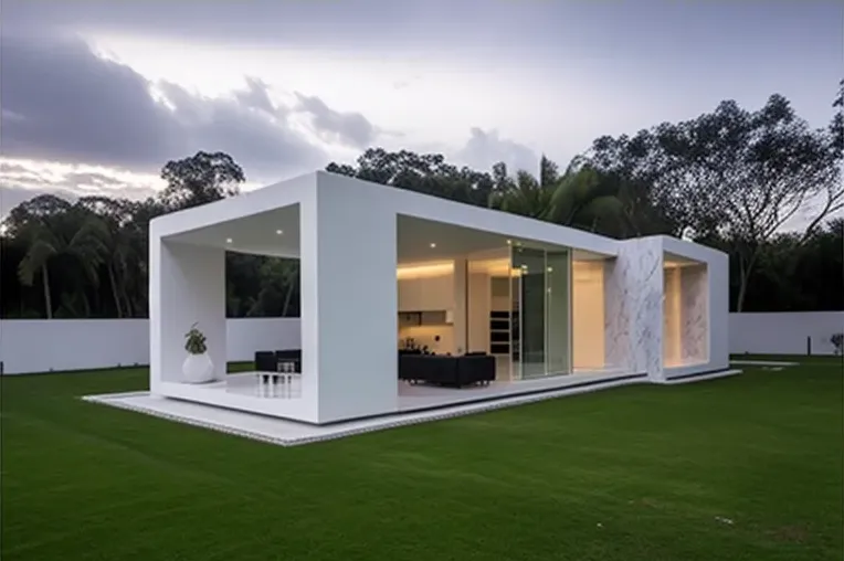 Materiales elegantes y diseño minimalista en esta casa en Cartagena