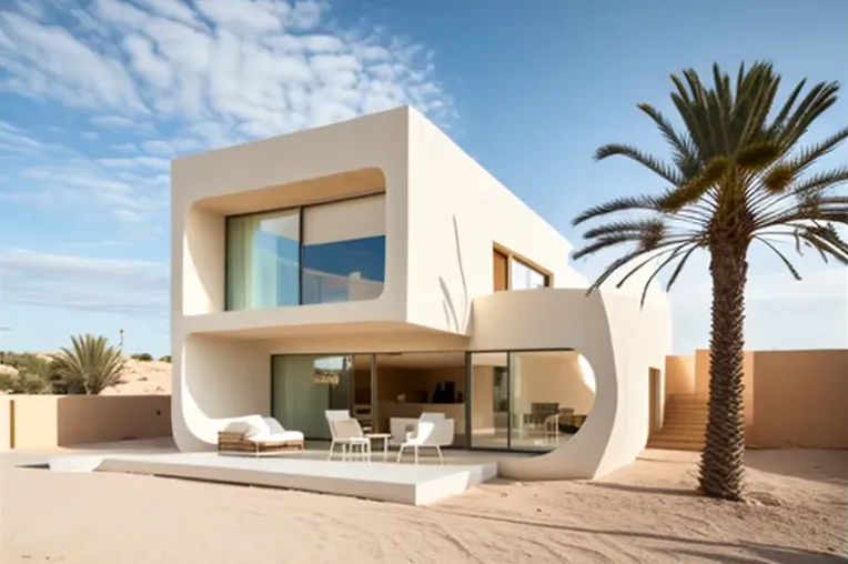 Elegante contemporáneo cerca de la playa: Villa de piedra natural con iluminación natural en Valencia, España