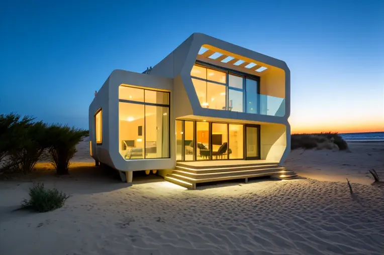 Lujosa estancia cerca del mar: Villa contemporánea con iluminación natural y construida en piedra natural en Valencia, España