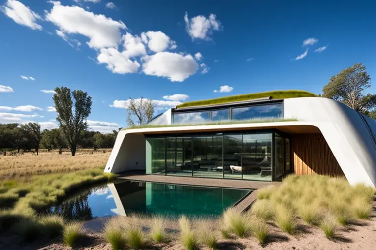 Eco-lujo con vistas a las montañas nevadas: Casa con piscina y entrada privada con cascada en Buenos Aires