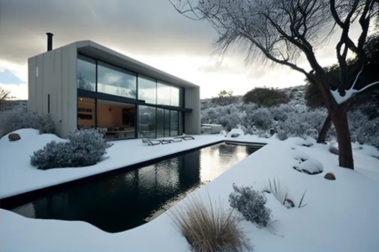 Vive en armonía con la naturaleza y rodeado de lujo en esta casa con vistas a las montañas nevadas en Buenos Aires