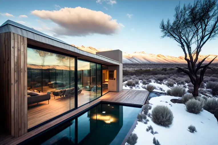 Diseño ecológico y sofisticación en esta casa con vistas a las montañas nevadas construida en bambú, piedra natural, marmol blanco y acero inoxidable en Buenos Aires