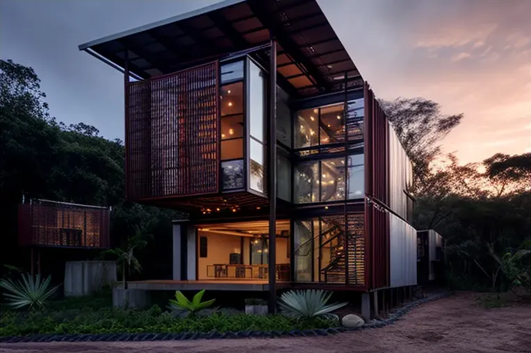 Sueño hecho realidad: Casa industrial con acabados de bambú, aluminio y madera laminada en Medellín