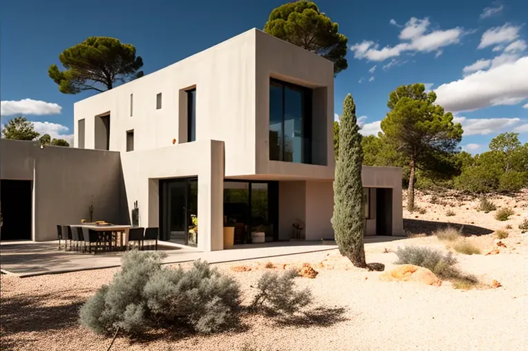 Arquitectura innovadora en una zona privada y residencial de Ibiza