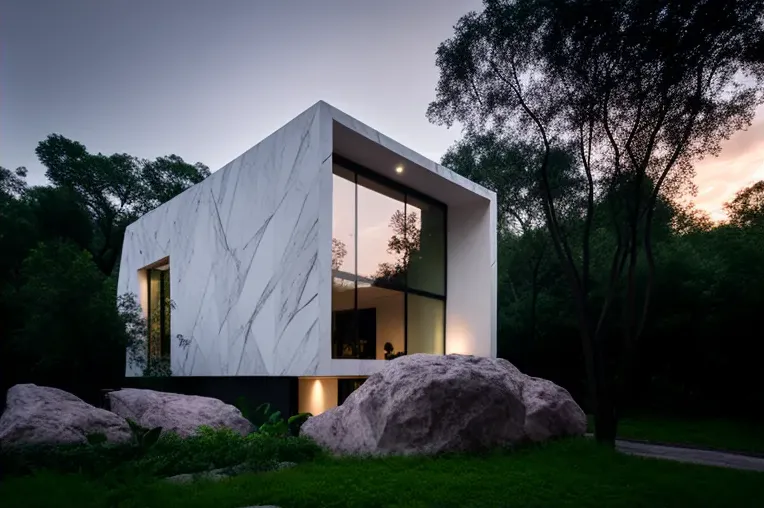 Escape a la naturaleza en esta villa minimalista de lujo