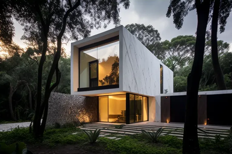 Diseño minimalista y lujos de calidad en esta villa de la jungla en Monterrey