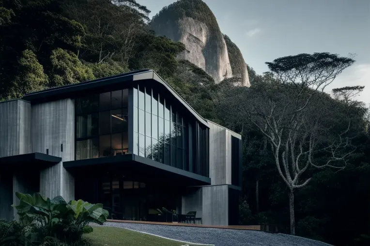 La vanguardia y el lujo se unen en esta villa con vistas de las montañas nevadas de Rio de Janeiro