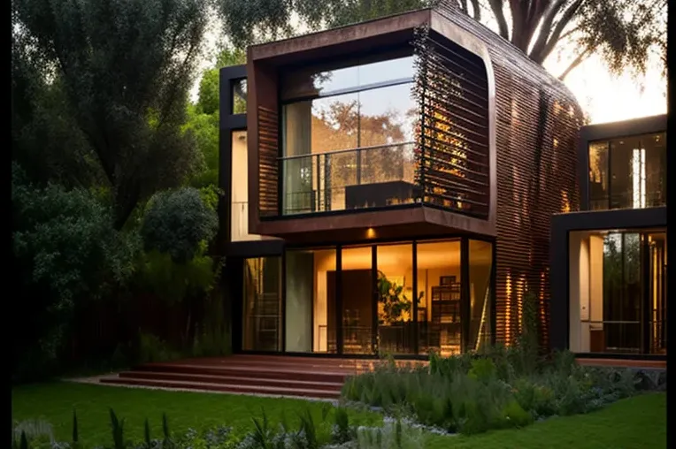 Vida moderna en medio de la naturaleza: Casa de estilo high-tech en Santiago