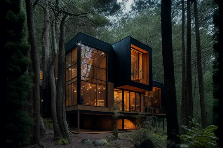 Escape a la naturaleza en esta casa de estilo contemporáneo en Pucón